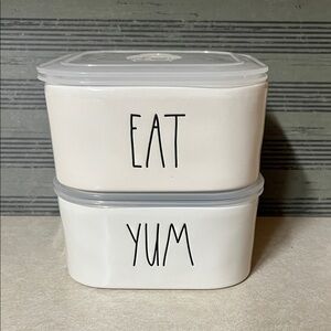 Rae Dunn Cream Food Storage Containers - Eat Yum